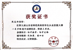 2021师范从业技能大赛省三等奖