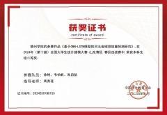 2024统计建模（山东赛区）省二等奖
